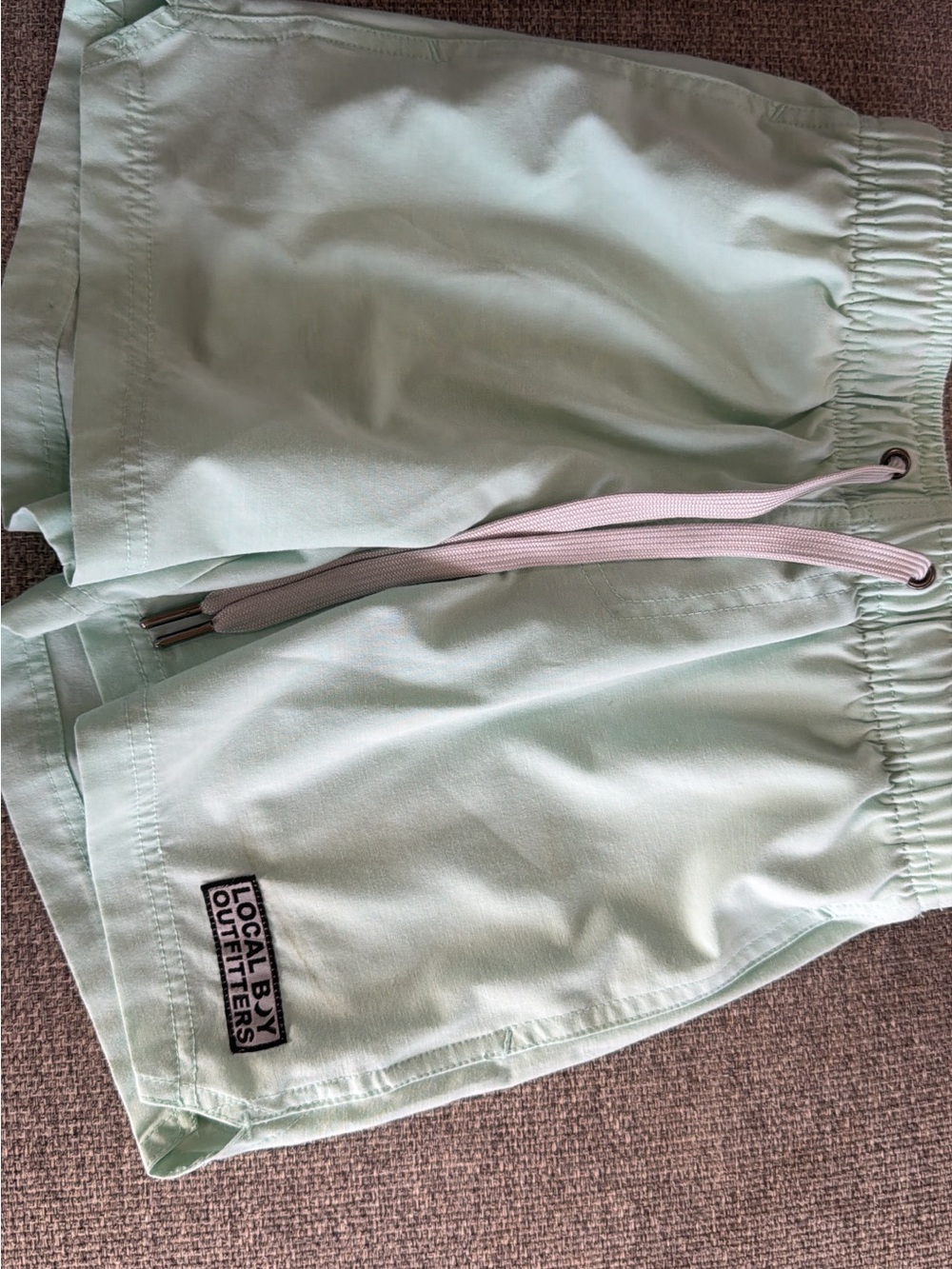 Local Buy Outfitters Kids Mint Athletic Shorts with Drawstring